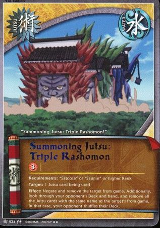 Summoning Jutsu Triple Rashomon J 524 Rare Naruto Emerging Alliance Summoning Jutsu Triple Rashomon J 524 Rare Naruto Emerging Alliance