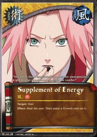 Supplement of Energy J 535 Uncommon Naruto Emerging Alliance Supplement of Energy J 535 Uncommon Naruto Emerging Alliance
