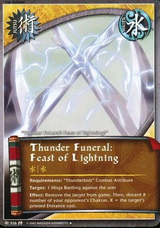 Thunder Funeral Feast of Lightning J 526 Uncommon Naruto Emerging Alliance Thunder Funeral Feast of Lightning J 526 Uncommon Naruto Emerging Alliance