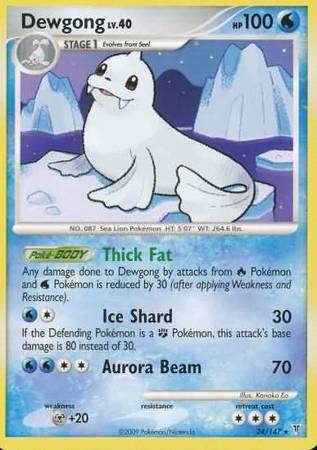 Dewgong 24 147 Rare Platinum Supreme Victors Singles Dewgong 24 147 Rare Platinum Supreme Victors Singles