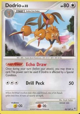 Dodrio 25 147 Rare Platinum Supreme Victors Singles Dodrio 25 147 Rare Platinum Supreme Victors Singles