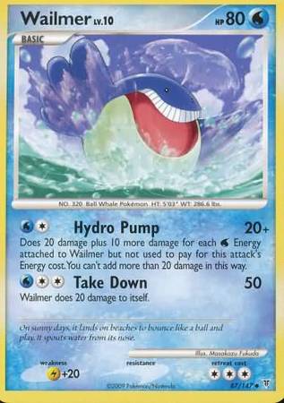 Wailmer 87 147 Uncommon Platinum Supreme Victors Singles Wailmer 87 147 Uncommon Platinum Supreme Victors Singles