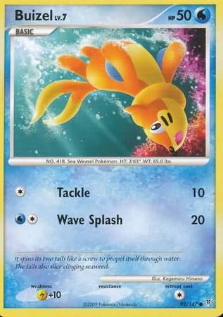 Buizel 92 147 Common Platinum Supreme Victors Singles Buizel 92 147 Common Platinum Supreme Victors Singles