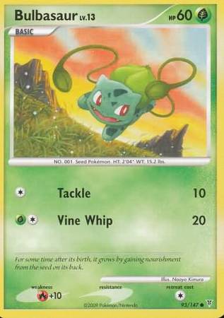 Bulbasaur - 55/112 - Common Reverse Holo Near Mint Ex Fire Red