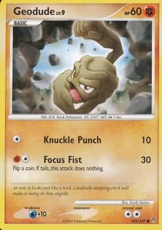 Geodude 105 147 Common Geodude 105 147 Common