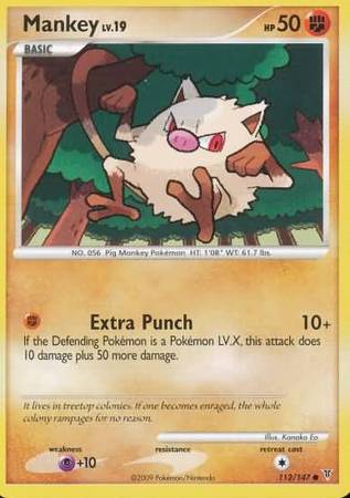 Mankey 112 147 Common Platinum Supreme Victors Singles Mankey 112 147 Common Platinum Supreme Victors Singles