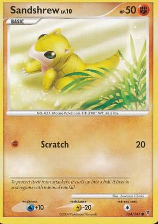 Sandshrew 124 147 Common Sandshrew 124 147 Common