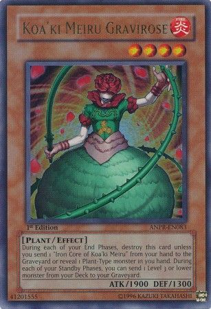 Koa ki Meiru Gravirose ANPR EN083 Ultra Rare 1st Edition Koa ki Meiru Gravirose ANPR EN083 Ultra Rare 1st Edition