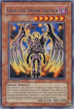Gaap the Divine Soldier ANPR EN096 Rare 1st Edition Ancient Prophecy ANPR 1st Edition Singles Gaap the Divine Soldier ANPR EN096 Rare 1st Edition Ancient Prophecy ANPR 1st Edition Singles