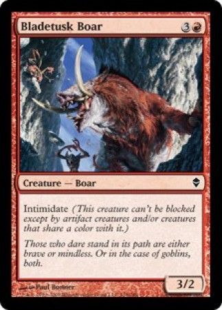 Bladetusk Boar Zendikar Singles