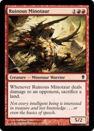 Ruinous Minotaur Zendikar Singles Ruinous Minotaur Zendikar Singles