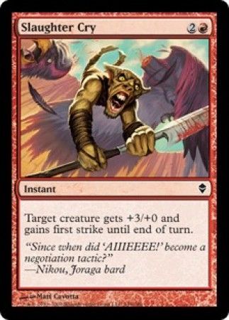 Slaughter Cry Zendikar Singles Slaughter Cry Zendikar Singles
