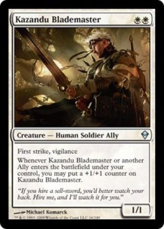 Kazandu Blademaster Zendikar Singles Kazandu Blademaster Zendikar Singles