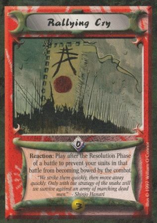 Rallying Cry Crimson and Jade Rallying Cry Crimson and Jade