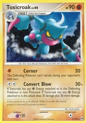 Toxicroak 11 99 Holo Rare Toxicroak 11 99 Holo Rare