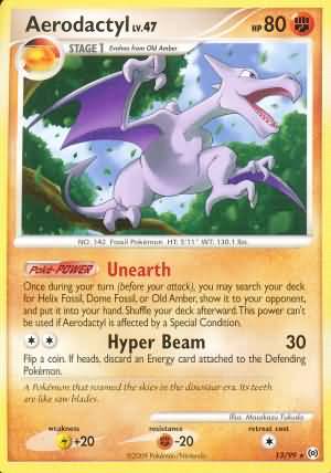 Aerodactyl - Platinum Rising Rivals Pokémon card 55/111