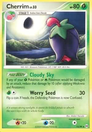 Cherrim 15 99 Rare Platinum Arceus Singles Cherrim 15 99 Rare Platinum Arceus Singles