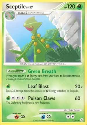 Sceptile 30 99 Rare Sceptile 30 99 Rare