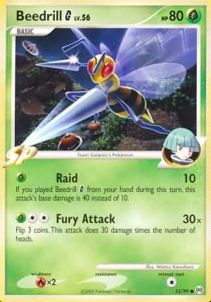 Beedrill G 53 99 Common Platinum Arceus Singles Beedrill G 53 99 Common Platinum Arceus Singles