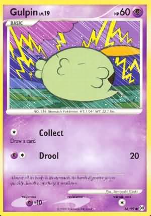 Gulpin 66 99 Common Platinum Arceus Singles Gulpin 66 99 Common Platinum Arceus Singles
