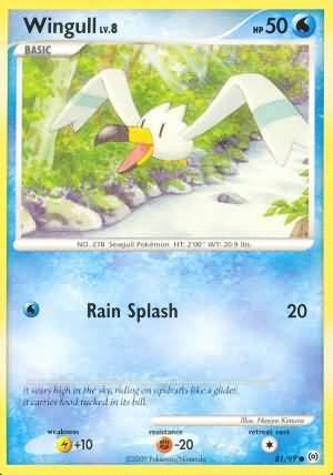 Wingull 81 99 Common Platinum Arceus Singles Wingull 81 99 Common Platinum Arceus Singles
