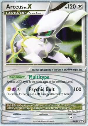 PrimetimePokemon's Blog: Pokemon Card of the Day: Arceus Lv. X (Arceus)