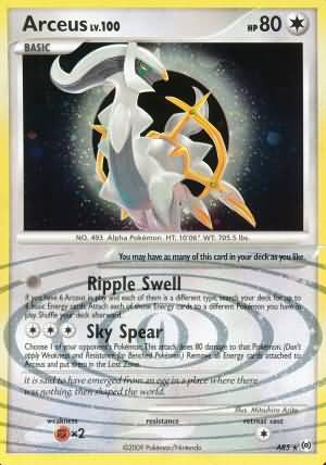 Arceus AR AR4  Pokemon TCG POK Cards