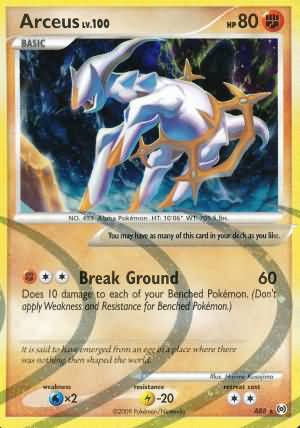 POKEMON LEAGUE PROMO CARD - PLATINUM ARCEUS - SPIRITOMB 32/99 (REV HOLO) NM