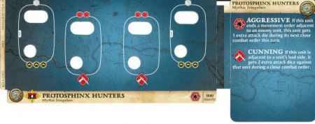 Protosphinx Hunters Arcane Legions Unit Card Arcane Legions Single Miniatures Protosphinx Hunters Arcane Legions Unit Card Arcane Legions Single Miniatures