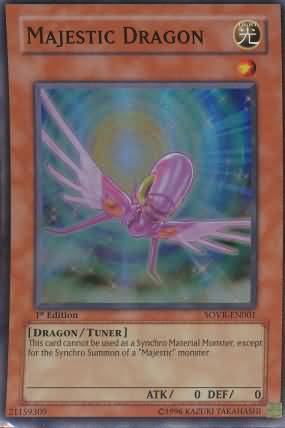 Majestic Dragon SOVR EN001 Super Rare 1st Edition Majestic Dragon SOVR EN001 Super Rare 1st Edition