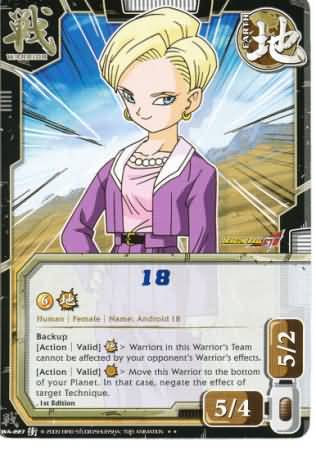 18 WA 227 Rare Dragon Ball Clash of Sagas 18 WA 227 Rare Dragon Ball Clash of Sagas