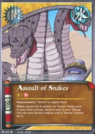 Assault of Snakes J 549 Common Naruto Foretold Prophecy Assault of Snakes J 549 Common Naruto Foretold Prophecy