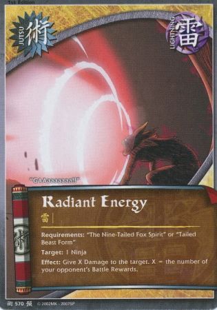 Radiant Energy J 570 Common Naruto Foretold Prophecy Radiant Energy J 570 Common Naruto Foretold Prophecy