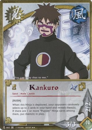 Kankuro Rush N 662 Rare Naruto Foretold Prophecy Kankuro Rush N 662 Rare Naruto Foretold Prophecy