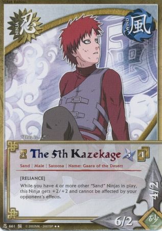 The 5th Kazekage Reliance N 661 Rare The 5th Kazekage Reliance N 661 Rare