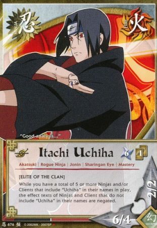 Itachi Uchiha Elite Of The Clan N 676 Starter Naruto Ccg Promos Naruto