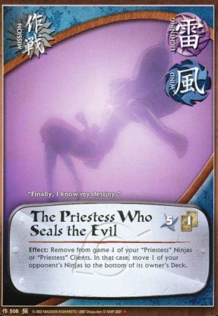The Priestess Who Seals the Evil M 508 Starter Naruto CCG Promos The Priestess Who Seals the Evil M 508 Starter Naruto CCG Promos