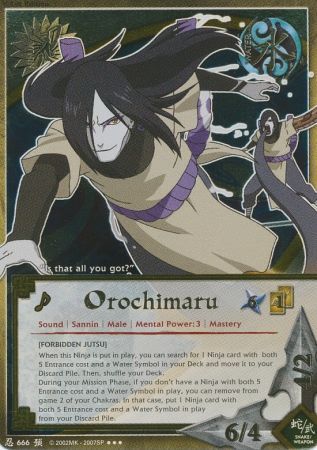 Orochimaru Forbidden Jutsu N 666 Super Rare Orochimaru Forbidden Jutsu N 666 Super Rare
