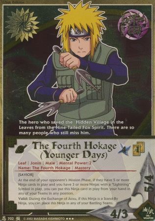 The Fourth Hokage Younger Days Savior N 702 Super Rare The Fourth Hokage Younger Days Savior N 702 Super Rare