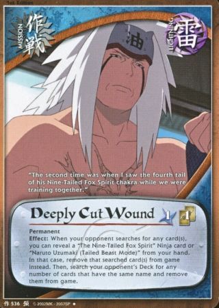 Deeply Cut Wound M 536 Uncommon Naruto Foretold Prophecy Deeply Cut Wound M 536 Uncommon Naruto Foretold Prophecy