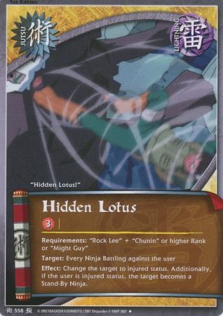 Hidden Lotus J 558 Uncommon Naruto Foretold Prophecy Hidden Lotus J 558 Uncommon Naruto Foretold Prophecy