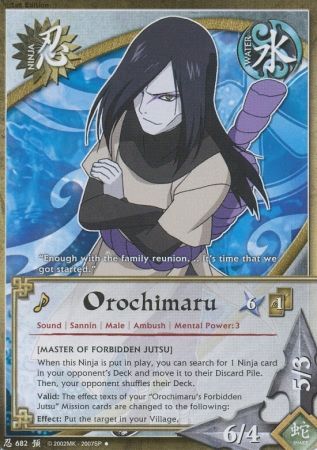 Orochimaru Master of Forbidden Jutsu N 682 Uncommon Naruto Foretold Prophecy Orochimaru Master of Forbidden Jutsu N 682 Uncommon Naruto Foretold Prophecy