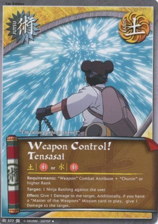 Weapon Control Tensasai J 577 Uncommon Naruto Foretold Prophecy Weapon Control Tensasai J 577 Uncommon Naruto Foretold Prophecy