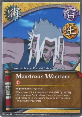Monstrous Warriors J 561 Uncommon Naruto Foretold Prophecy Monstrous Warriors J 561 Uncommon Naruto Foretold Prophecy