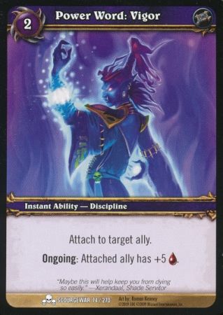 Power Word Vigor 74 270 Common Power Word Vigor 74 270 Common
