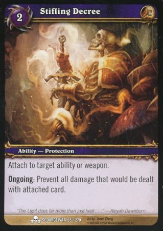 Stifling Decree 65 270 Common WoW Scourgewar Stifling Decree 65 270 Common WoW Scourgewar