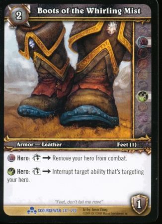 Boots of the Whirling Mist 217 270 Rare WoW Scourgewar Boots of the Whirling Mist 217 270 Rare WoW Scourgewar