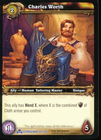 Charles Worth 207 270 Rare WoW Scourgewar Charles Worth 207 270 Rare WoW Scourgewar