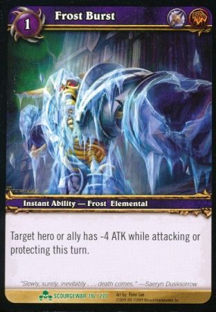 Frost Burst 116 270 Uncommon WoW Scourgewar Frost Burst 116 270 Uncommon WoW Scourgewar