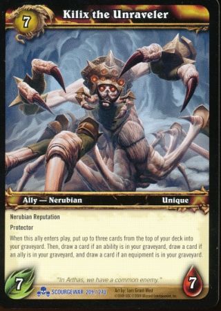Kilix the Unraveler 209 270 Rare WoW Scourgewar Kilix the Unraveler 209 270 Rare WoW Scourgewar
